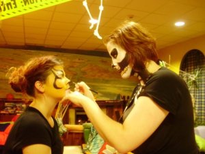 Francine being a tiger for Halloween