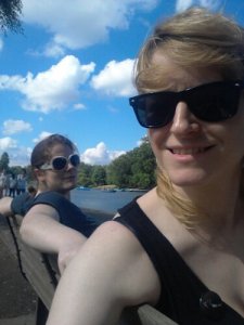 We had to go and drink some vodka in Regent's Park afterwards to calm down before our flight back up to Scottyland