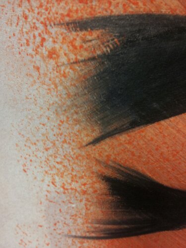 close up of brushwork/stippling.  LOL.  Rhymes with nippling.