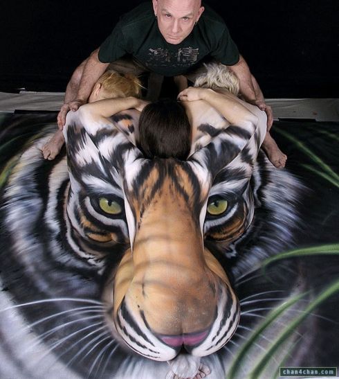 what my tiger bodypainting will not look like