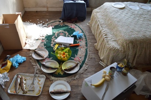 baked trout dinner, for throwing to the floor in a rage.